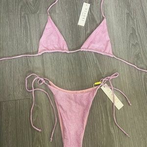 MESHKI glitter bikini